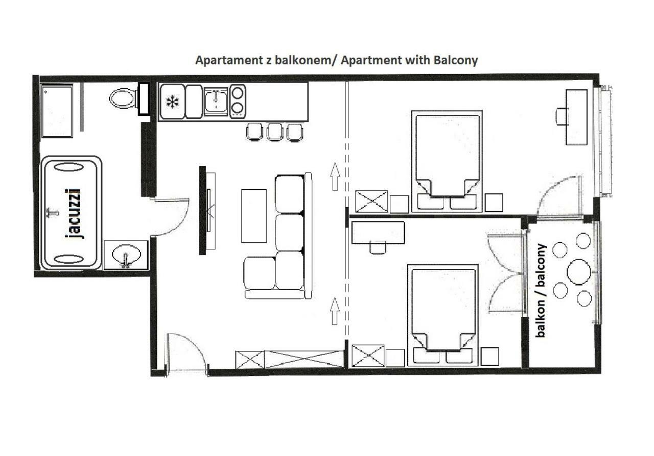 Jacuzzi Apartments クラクフ エクステリア 写真